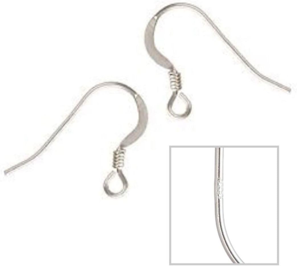 20pcs Adabele Real Sterling Silver Flat Fish Earring Hooks, 0.6mm/22 Gauge - Image 4