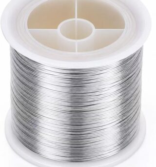 Gold Copper Jewelry Wire, 24 Gauge 0.5mm Craft Wire for Jewelry Making, Beading, Wire Wrapping, Bracelets, Necklaces, DIY Crafts, Tarnish Resistant Color, 100m/328ft (Silver)